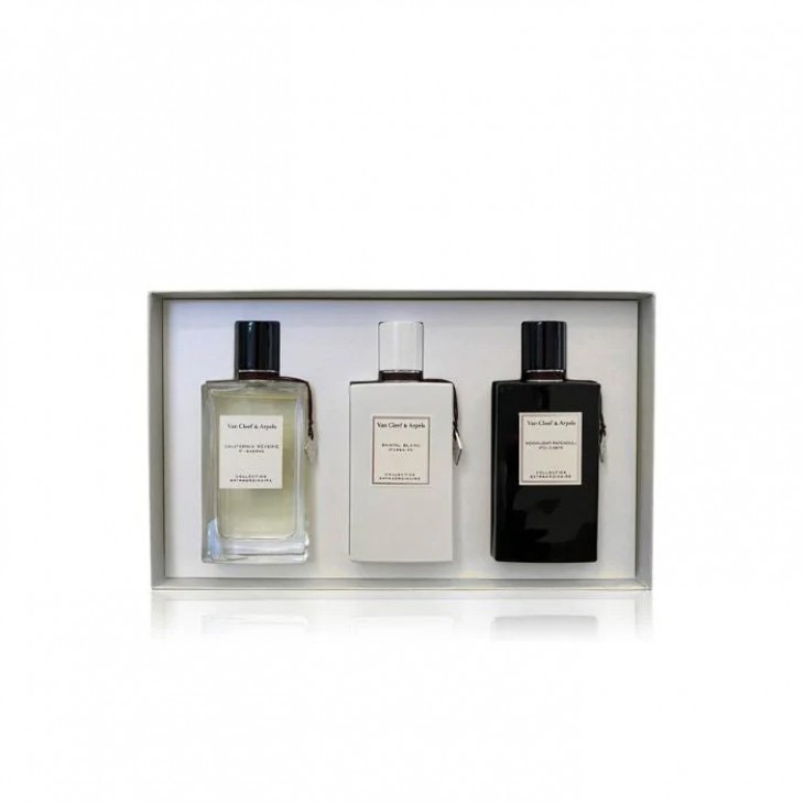 Set Cadou Van Cleef & Arpels Collection Extraordinaire Travel Set California Reverie EDP 45 ml + Santal Blanc EDP 45 ml + Moonlight Patchouli EDP 45 ml Unisex
