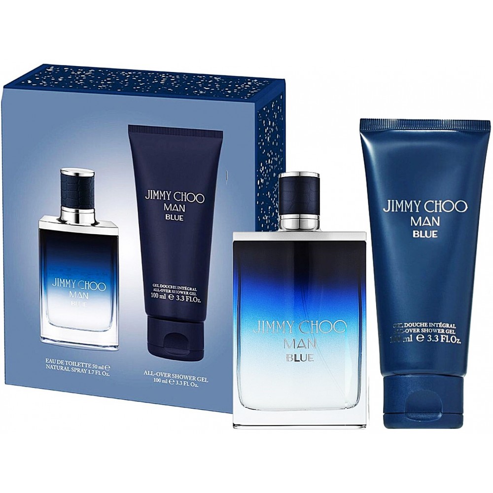 Set Cadou Jimmy Choo Man Blue EDT 50 ml + Gel de duș 100 ml