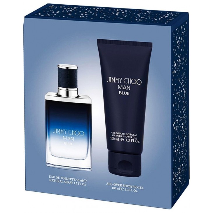 Set Cadou Jimmy Choo Man Blue EDT 50 ml + Gel de duș 100 ml