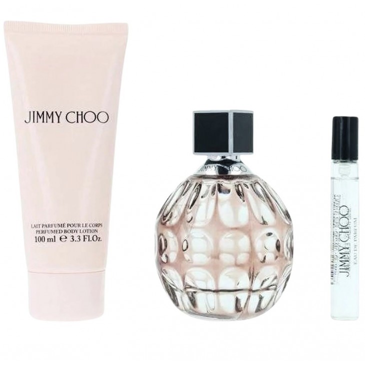 Set Cadou Jimmy Choo Jimmy Choo EDP 100 ml + Travel Spray EDP 7,5 ml + Loțiune De Corp 100 ml