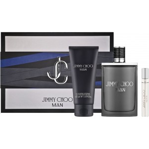 Set Cadou Jimmy Choo Man EDT 100 ml + Travel Spray 7,5 ml + Gel de duș 100 ml