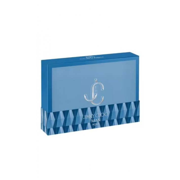 Set Cadou Jimmy Choo Man Aqua EDT 100 ml + Gel De Duș 100 ml + Travel Spray  EDT 7.5 ml