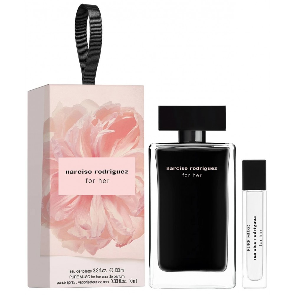 Set Cadou Narciso Rodriguez For Her EDT 100 ml + Miniatură Pure Musc EDP 10 ml