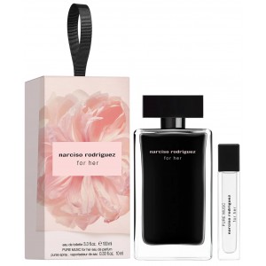 Set Cadou Narciso Rodriguez For Her EDT 100 ml + Miniatură Pure Musc EDP 10 ml