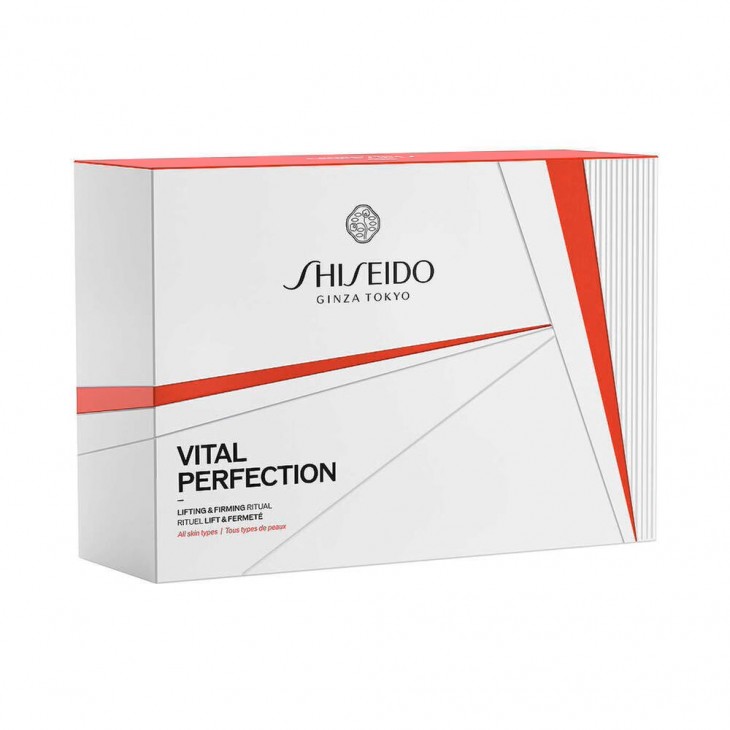 Set Cadou Shiseido Vital Perfection Advanced Value Set Cremă Lifting Pentru Ten Uscat 50 ml + Spuma De Curatat Faciala 15 ml + Loțiune Pentru Față 30 ml + Concentrat Energizant 10 ml