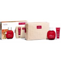 Set Cadou Clarins Energy Ritual Kit Apă Dinamizantă 100 ml + Gel De Duș Eau Dynamisante 30 ml + Poșetă Clarins