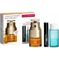 Set Cadou Clarins Double Serum Eye Collection Ser Dublu Pentru Ochi 20 ml + Demachiant Pentru Ochi 30 ml + Rimel Wonder Volume XXL 3 ml
