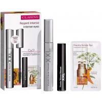 Set Cadou Clarins Wonder Volume XXL Rimel Wonder Volume XXL 8 ml + Rimel Wonder Volume XXL Mini 3 ml + Ser Dublu Pentru Ochi Mostră 0.9 ml
