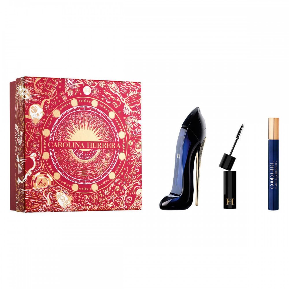 Set Cadou Carolina Herrera Good Girl EDP 80 ml + Miniatură EDP 10 ml + Mascara 2 ml