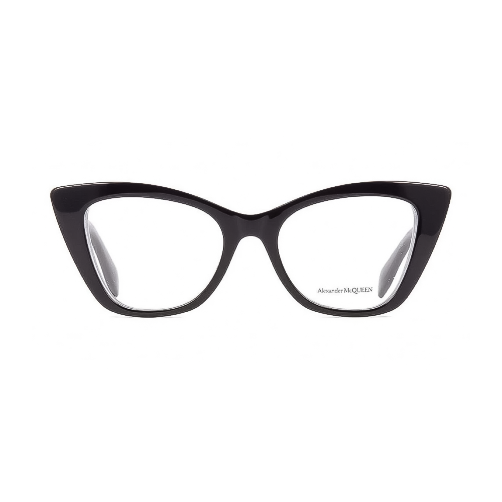 Alexander McQueen AM0305O-001 – Rame de vedere Femei, Negru, Cat Eye, 50-18-145
