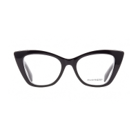 Alexander McQueen AM0305O-001 – Rame de vedere Femei, Negru, Cat Eye, 50-18-145