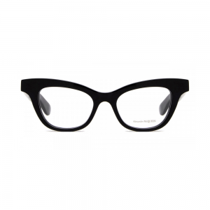 Alexander McQueen AM0381O-001 – Rame de vedere Femei, Negru, Rotunde