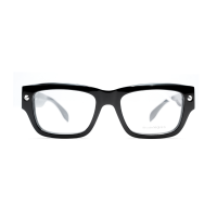 Alexander McQueen AM0428O-005 – Rame de vedere Unisex, Negru, Pătrate