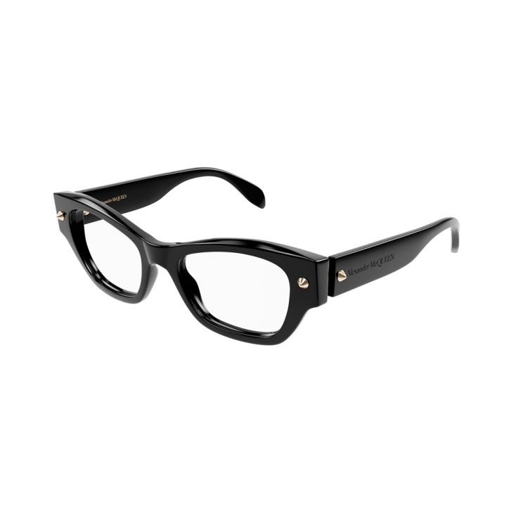 Alexander McQueen AM0429O-001 – Rame de vedere Femei, Negru, Butterfly