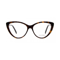 Alexander McQueen Iconic AM0287O-001 – Rame de vedere Femei, Negru, Cat Eye