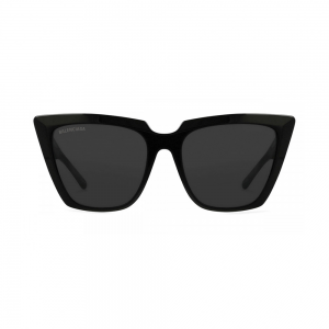 Balenciaga BB0046S-001 – Ochelari de soare Femei, Negru, Rectangulari