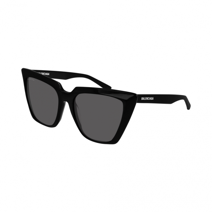 Balenciaga BB0046S-001 – Ochelari de soare Femei, Negru, Rectangulari