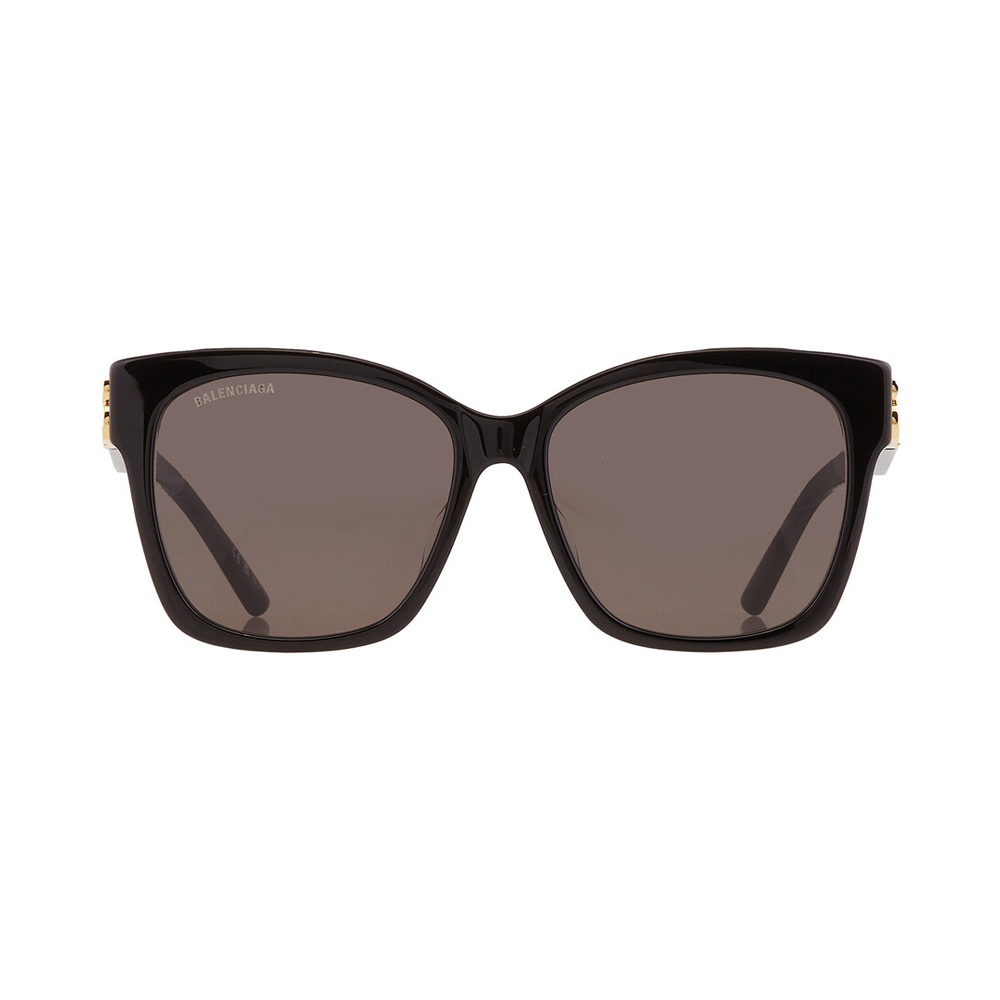 Balenciaga BB0102SA-001 – Ochelari de soare Femei, Negru-Auriu, Pătrați