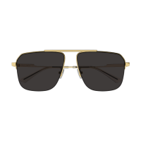 Bottega Veneta BV1149S-008 – Ochelari de Soare Unisex, Auriu, Pilot, 60 mm
