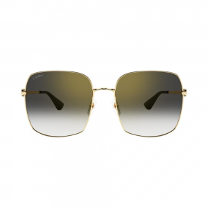 Cartier CT0401S-001 – Ochelari de soare Femei, Aurii, Metal, Lentile Gri
