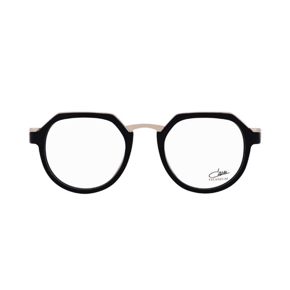 Cazal 6029 001 – Ochelari de soare Unisex, Negri, Rotunzi, 48 mm