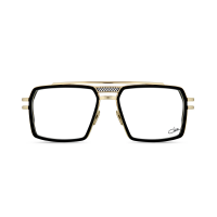 Cazal 6033 001 60 – Ochelari de soare unisex, Negru/Auriu, Pătrați, 60 mm