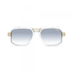 Cazal 8039 003 56 – Ochelari de soare unisex, Albi, Pătrați, 56 mm