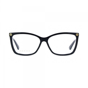 Gucci GG0025O-001 – Rame de vedere Femei, Negru, Rectangulari, 56