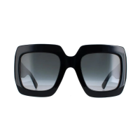 Gucci GG0053SN-001 – Ochelari de soare damă, Negru, Pătrați, 54 mm