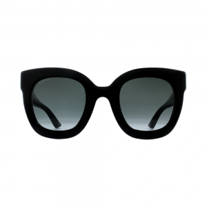 Gucci GG0208S-001 – Ochelari de soare damă, Negru, Acetat, 49 mm