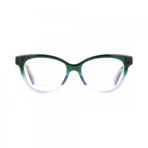 Gucci GG0373O-004 – Rame de vedere damă, Verde, Cat Eye, 52 mm
