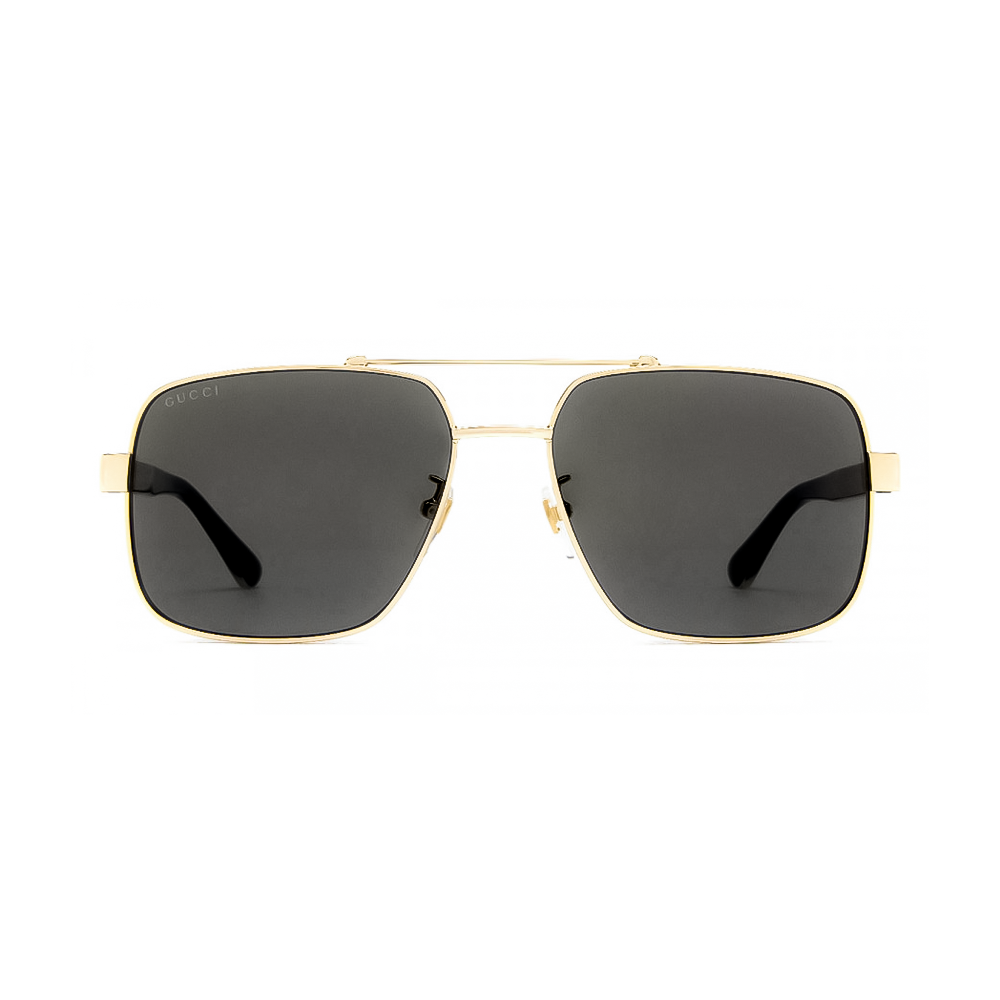 Gucci GG0529S-001 – Ochelari de soare bărbați, Auriu, Pilot, 60 mm