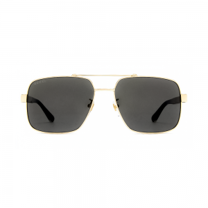 Gucci GG0529S-001 – Ochelari de soare bărbați, Auriu, Pilot, 60 mm