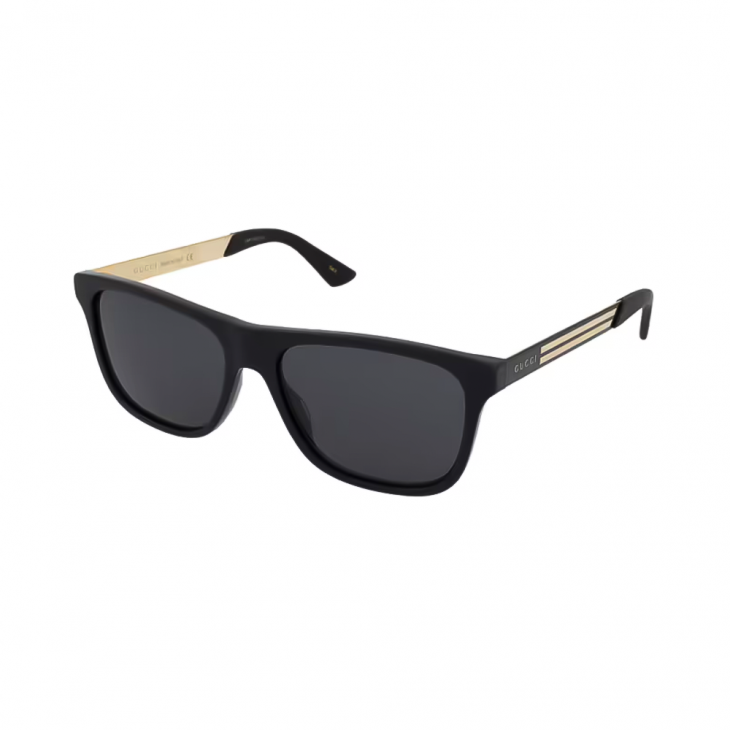 Gucci GG0687S-001 – Ochelari de soare bărbați, Negru, Rectangular, 57 mm