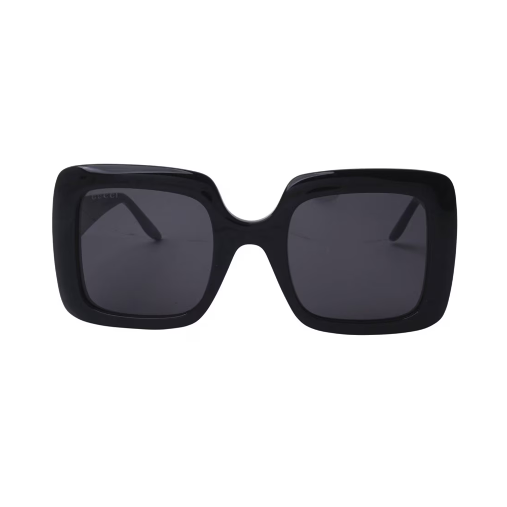 Gucci GG0896S-001 – Ochelari de soare Femei, Negru, Oversize Pătrați, 52