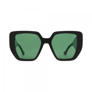 Gucci GG0956S-001 – Ochelari de soare Femei, Negru, Oversize Ovali, 54