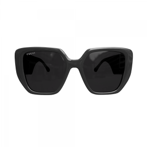 Gucci GG0956S-003 – Ochelari de soare Femei, Negru, Geometrici, 54 mm