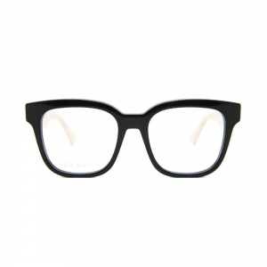 Gucci GG0958O-005 – Rame vedere Femei, Negru-Alb, Rectangulari, 52 mm