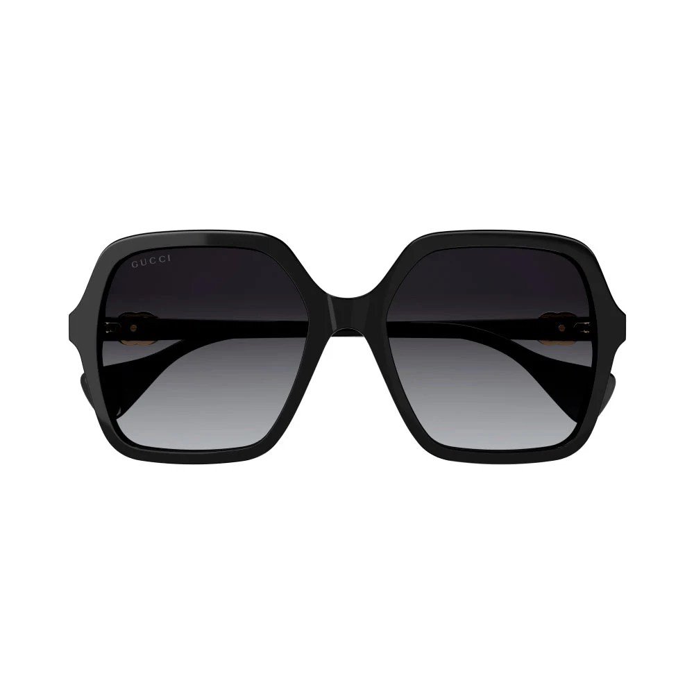 Gucci GG1072S-001 – Ochelari de soare Femei, Negru, Pătrați, 56 mm