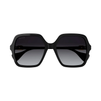 Gucci GG1072S-001 – Ochelari de soare Femei, Negru, Pătrați, 56 mm