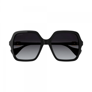 Gucci GG1072S-001 – Ochelari de soare Femei, Negru, Pătrați, 56 mm