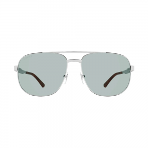 Gucci GG1223S-004 – Ochelari de soare Bărbați, Argintiu, Pilot, 60 mm