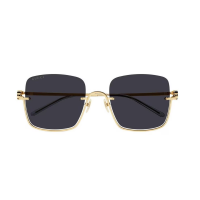 Gucci GG1279S-001 – Ochelari de soare Femei, Auriu, Pătrați Semi-Rimless, 54