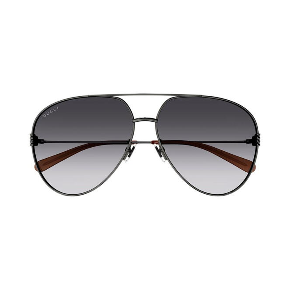 Gucci GG1280S-002 – Ochelari de soare Femei, Gri Ruthenium, Oversize, 62-13-140