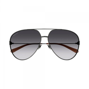 Gucci GG1280S-002 – Ochelari de soare Femei, Gri Ruthenium, Oversize, 62-13-140