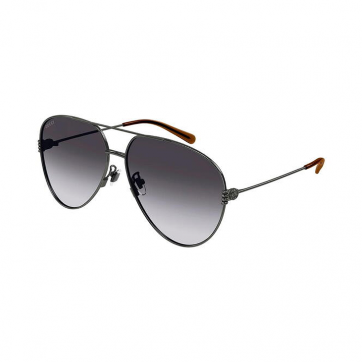 Gucci GG1280S-002 – Ochelari de soare Femei, Gri Ruthenium, Oversize, 62-13-140