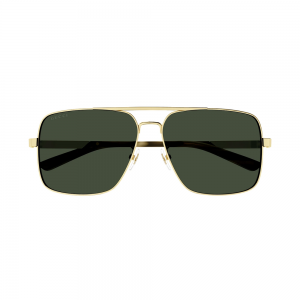 Gucci GG1289S-003 – Ochelari de soare Bărbați, Auriu Havana, Aviator, 62