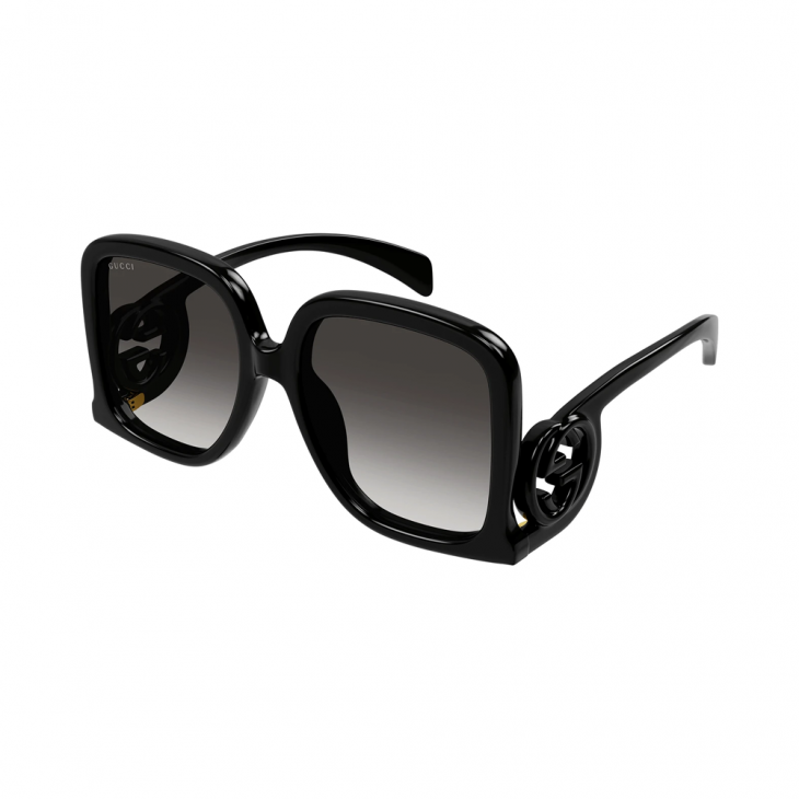 Gucci GG1326S-001 – Ochelari de soare Femei, Negru, Pătrați, 58-16-140