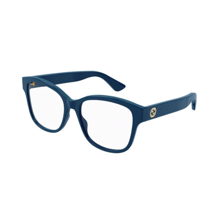 Gucci GG1340O-006 – Rame de vedere damă, Albastru, Pătrate, 54 mm