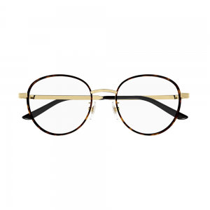 Gucci GG1353OA-002 – Rame de vedere bărbați, Auriu, Rotunde, 52 mm